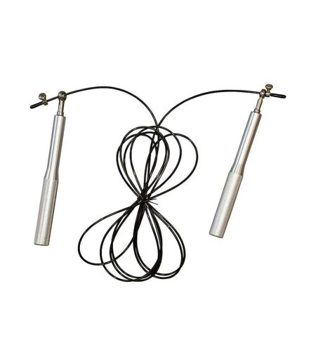 Urban Fitness Cable Skipping Rope (Silver/Black) (One Size) - UTRD987