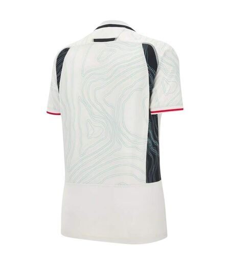Womens/ladies 2025 Contrast Detail Away Shirt Cream Wales RU