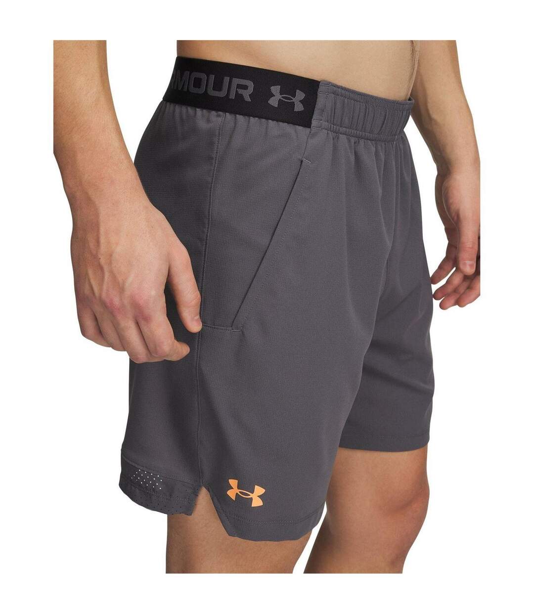 Short Vanish Homme Blanc Orange Under Armour-1