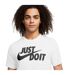T-shirt Motif/style Swoosh Just Do It Homme Blanc Noir Nike-4