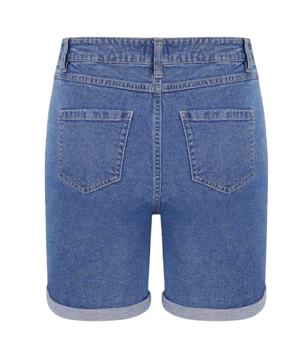 Short En Jean Femme Bleu Be You-2