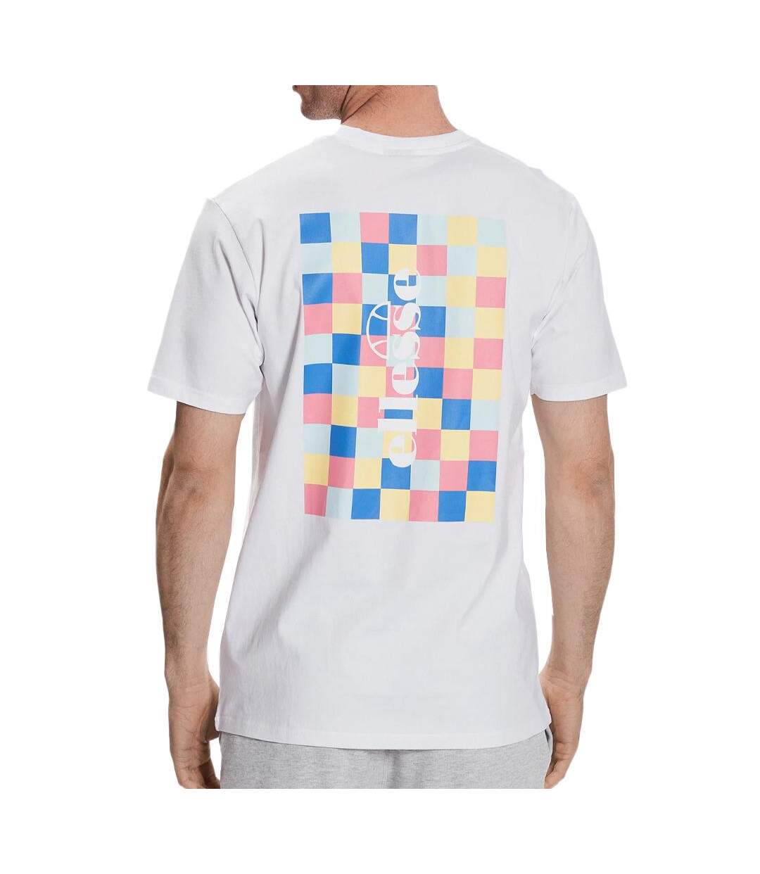 T-shirt blanc/jaune homme ellesse chello-2
