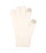 Womens/ladies touch screen soft gloves cream Mountain Warehouse