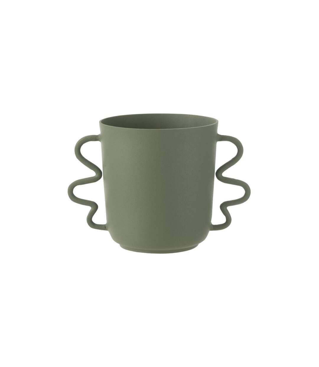 Vase Déco en Aluminium Julien 34cm Vert-1