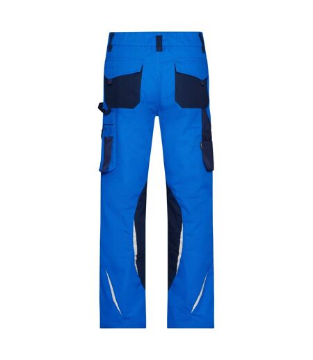 Pantalon De Travail Homme Bleu Roi Bleu Marine James And Nicholson