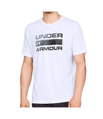 T-shirt blanc homme under armour team issue - l