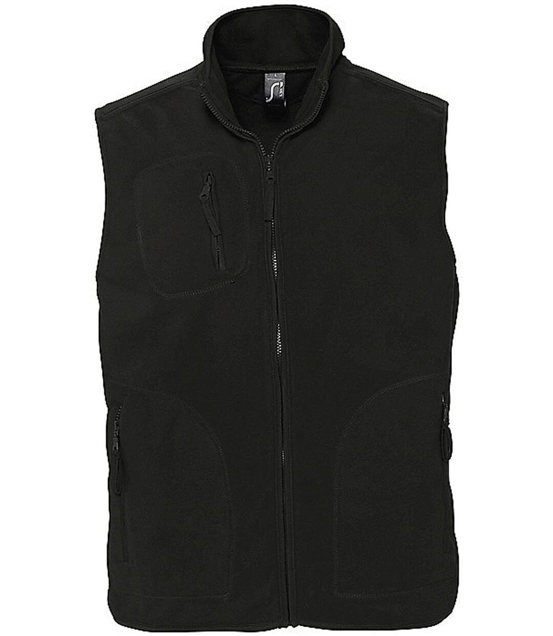 Gilet sans manches bodywarmer polaire unisexe - 51000 - noir-2