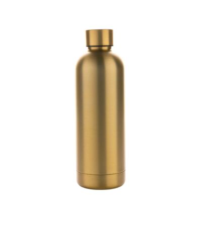 Impact recycled stainless steel vacuum insulated 500ml water bottle one size golden XD Collection