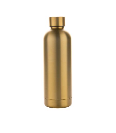 Impact recycled stainless steel vacuum insulated 500ml water bottle one size golden XD Collection