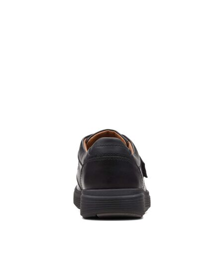 Clarks Mens Un Abode Strap Leather Shoes (Black) - UTCK104