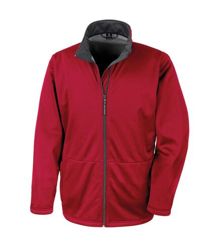 Result Core Mens Plain Soft Shell Jacket (Red)