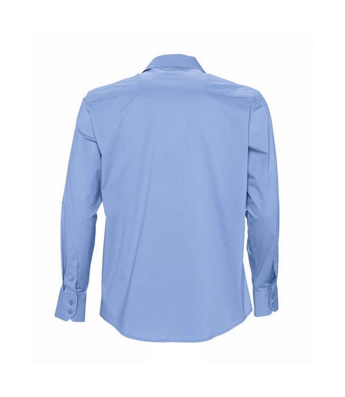 SOLS Mens Brighton Long Sleeve Fitted Work Shirt (Bright Sky)