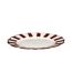 Lot de 6 Assiettes à Dessert Cleo 19cm Bordeaux & Blanc-2