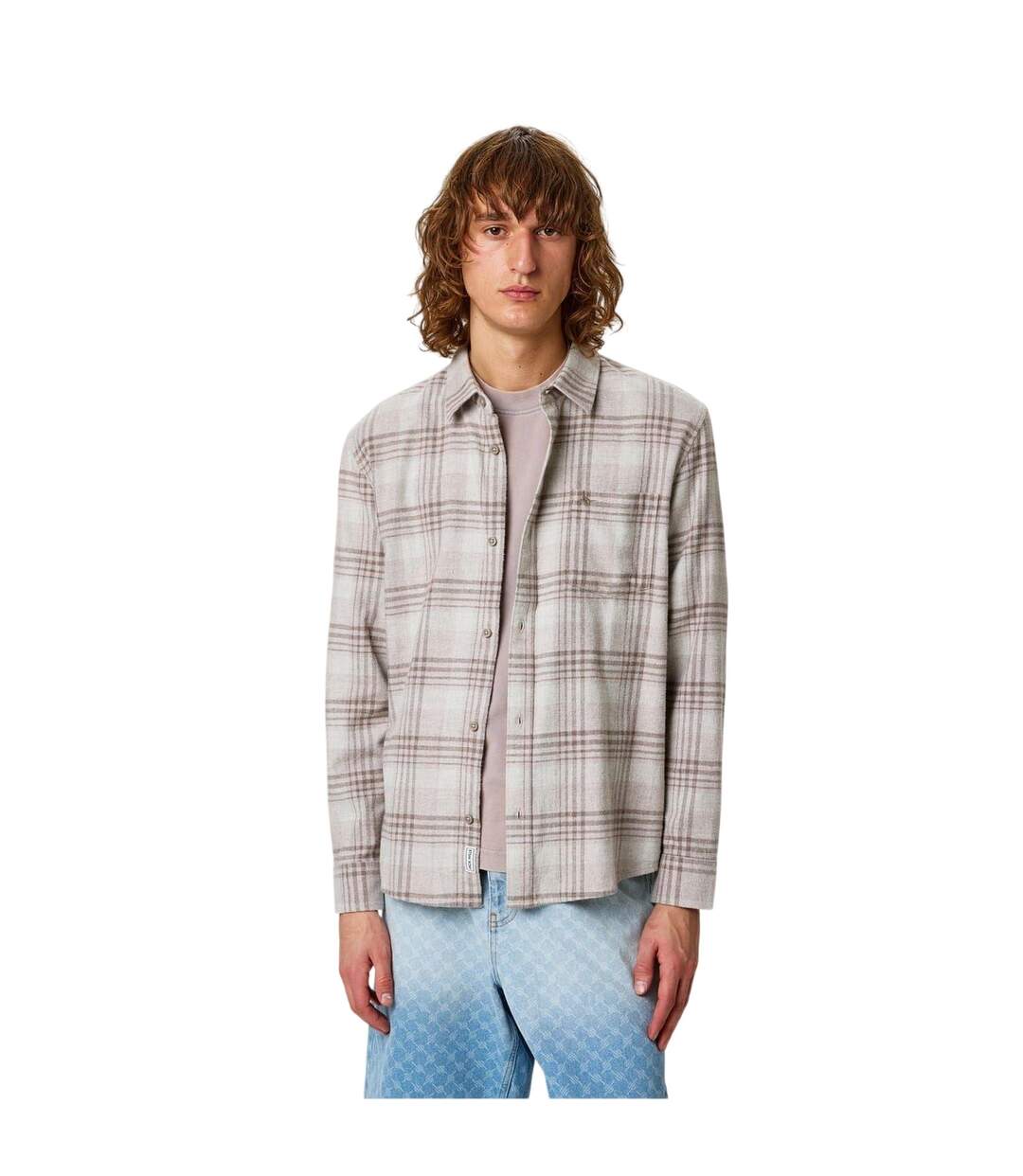 Chemise Motif/style À Carreaux Homme Blanc Cassé Chiné Jack Wills-4