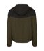 Veste Coupe-vent Adulte Olive Foncée Noir Build Your Brand-2