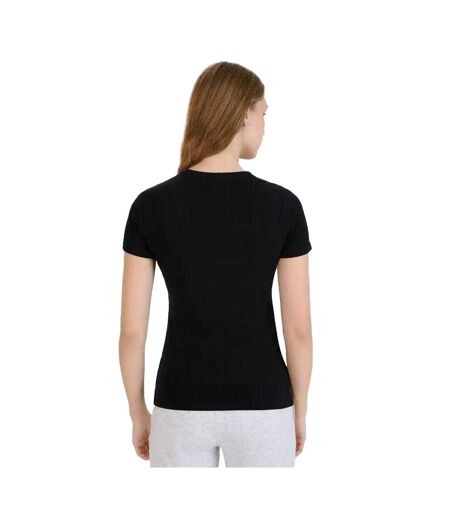 Womens/ladies Slim Short-sleeved T-shirt Black 4F