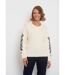 Pull manches avec broderies fantaisie-1