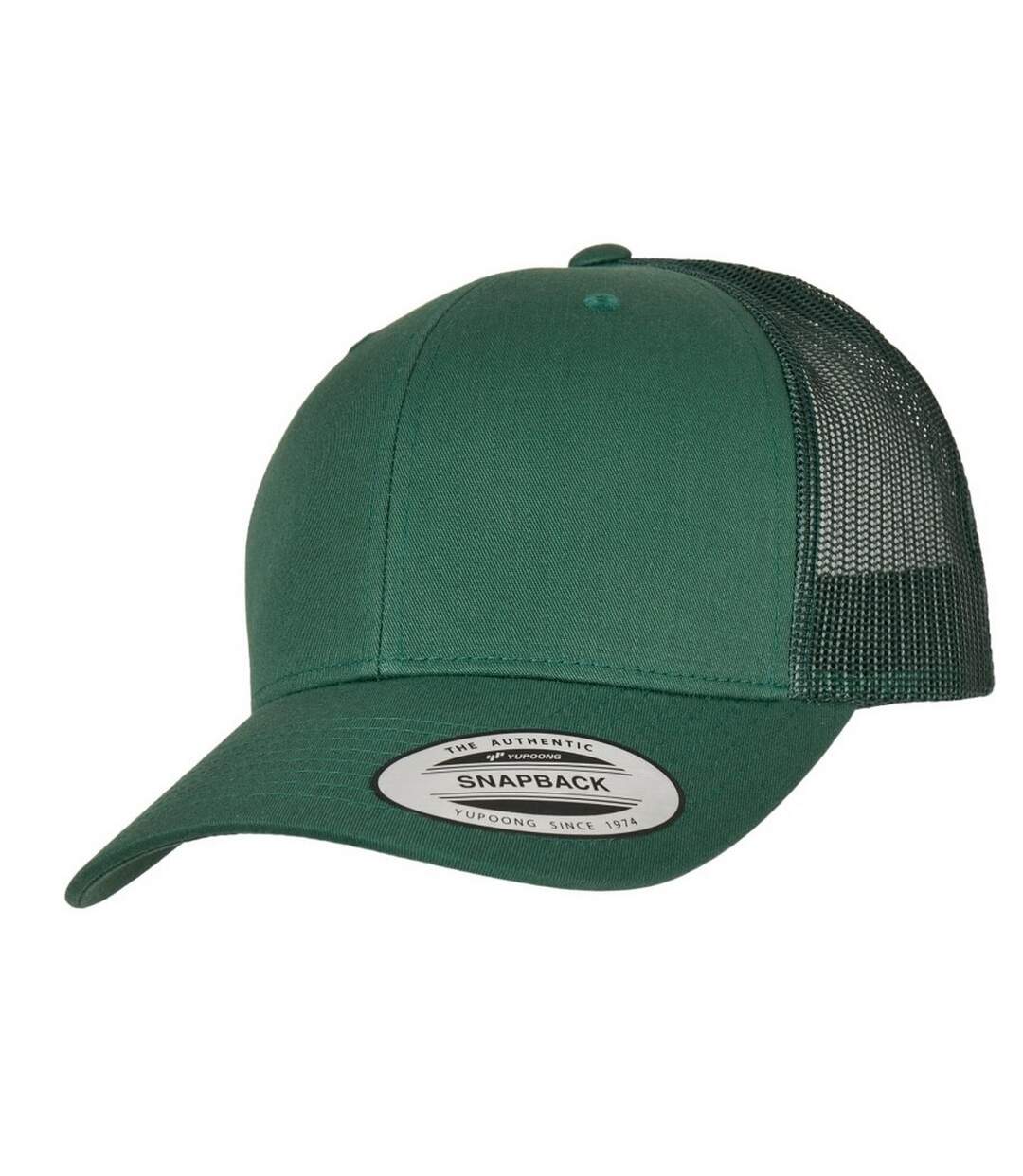 Casquette Trucker Motif/style Rétro Vert Flexfit-3