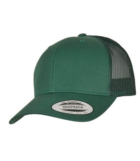 Casquette Trucker Motif/style Rétro Vert Flexfit