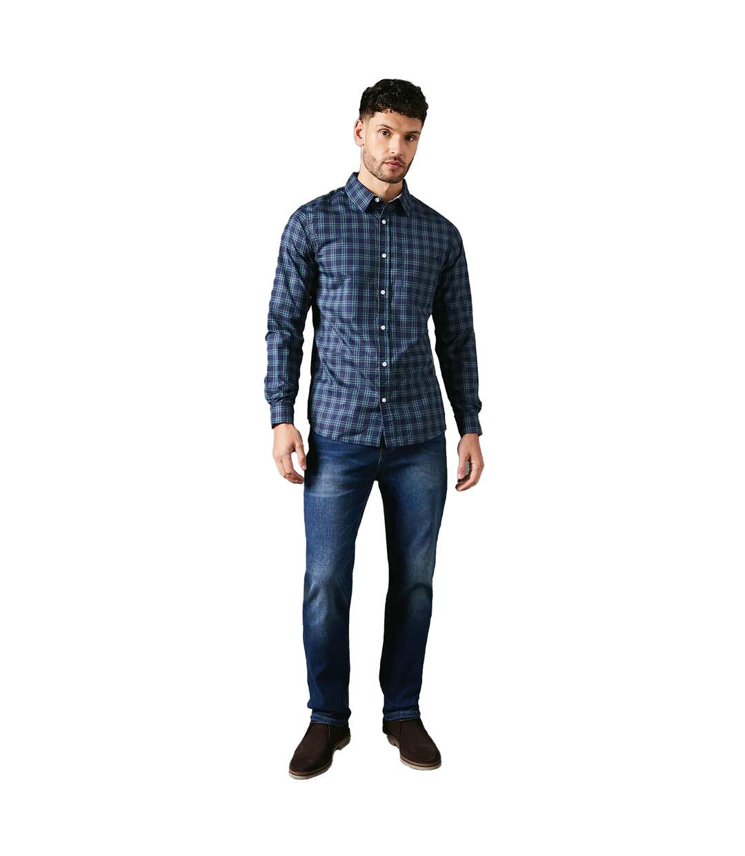 Chemise brooklyn homme turquoise vif Maine