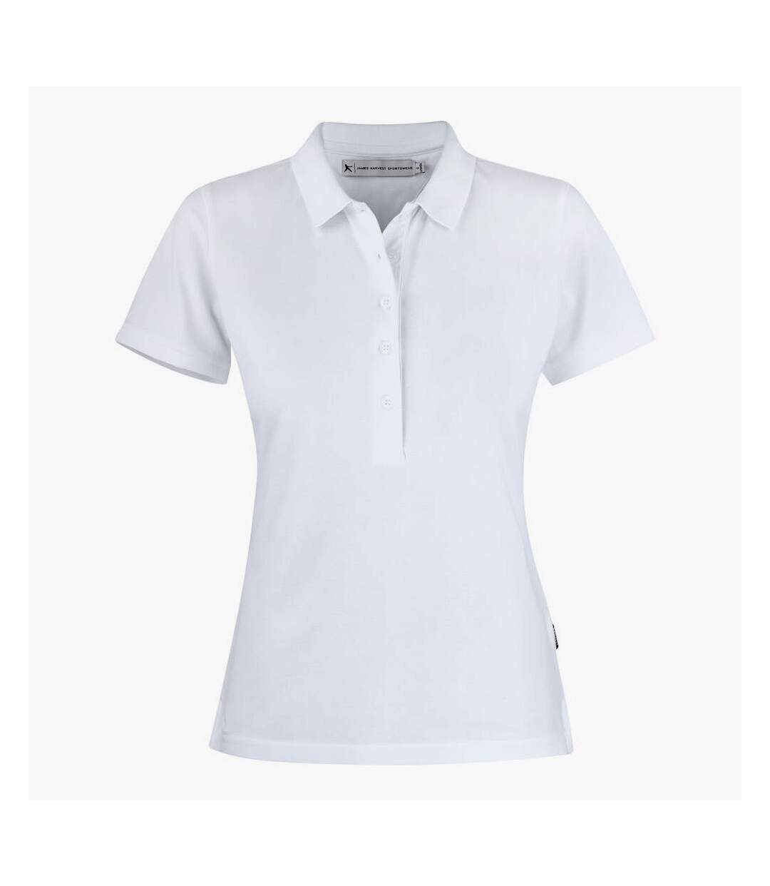 Womens/ladies sunset polo shirt white James Harvest-1