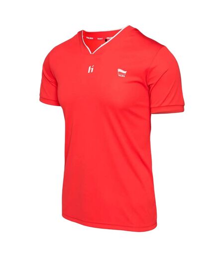 T-shirt Homme Rouge Blanc Vif Huari