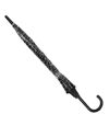 Drizzles Leopard Print Dome Stick Umbrella (Clear/Black) (One Size)