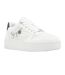 Womens/ladies Marisette Platform Trainers White Black Aldo-1