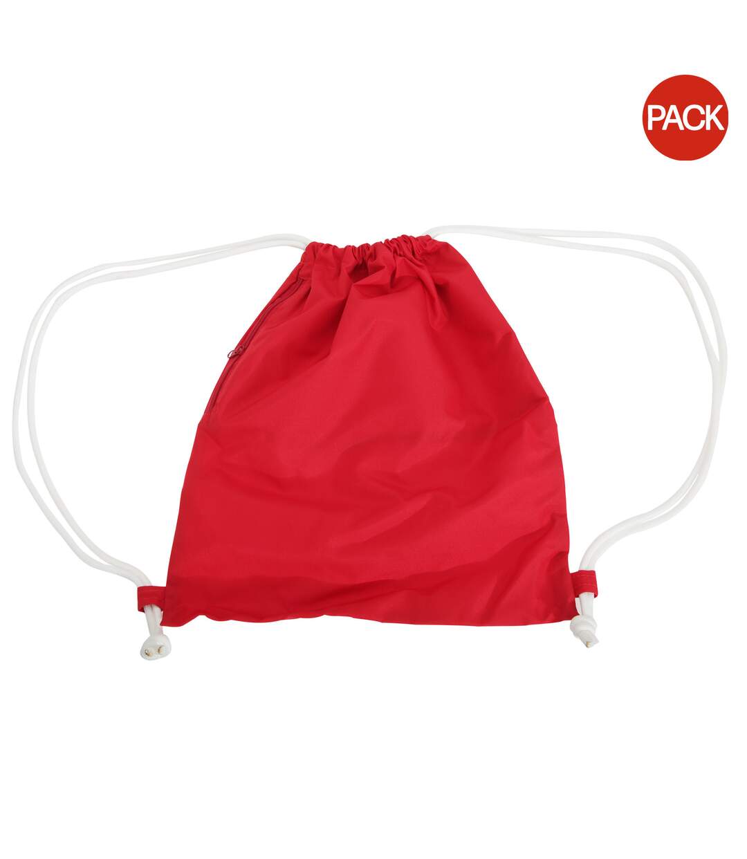 Bagbase Icon Drawstring Bag/Gymsac (Pack of 2) (Classic Red) (One Size) - UTBC4344-1
