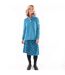 Jupe Mi-longue Motif/style Cercle Femme Bleu Sarcelle Lazy Jacks-1