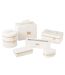 Boîte Ronde Pour Cosmétiques Ericka 19cm Blanc-4