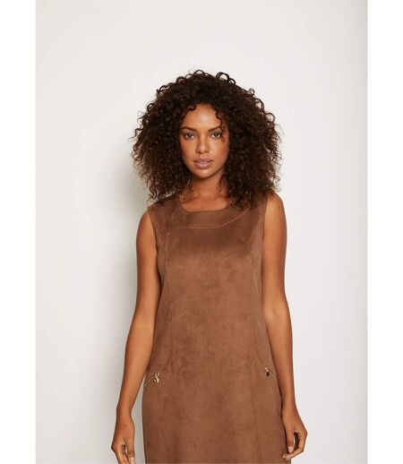 Robe chasuble en maille suédée