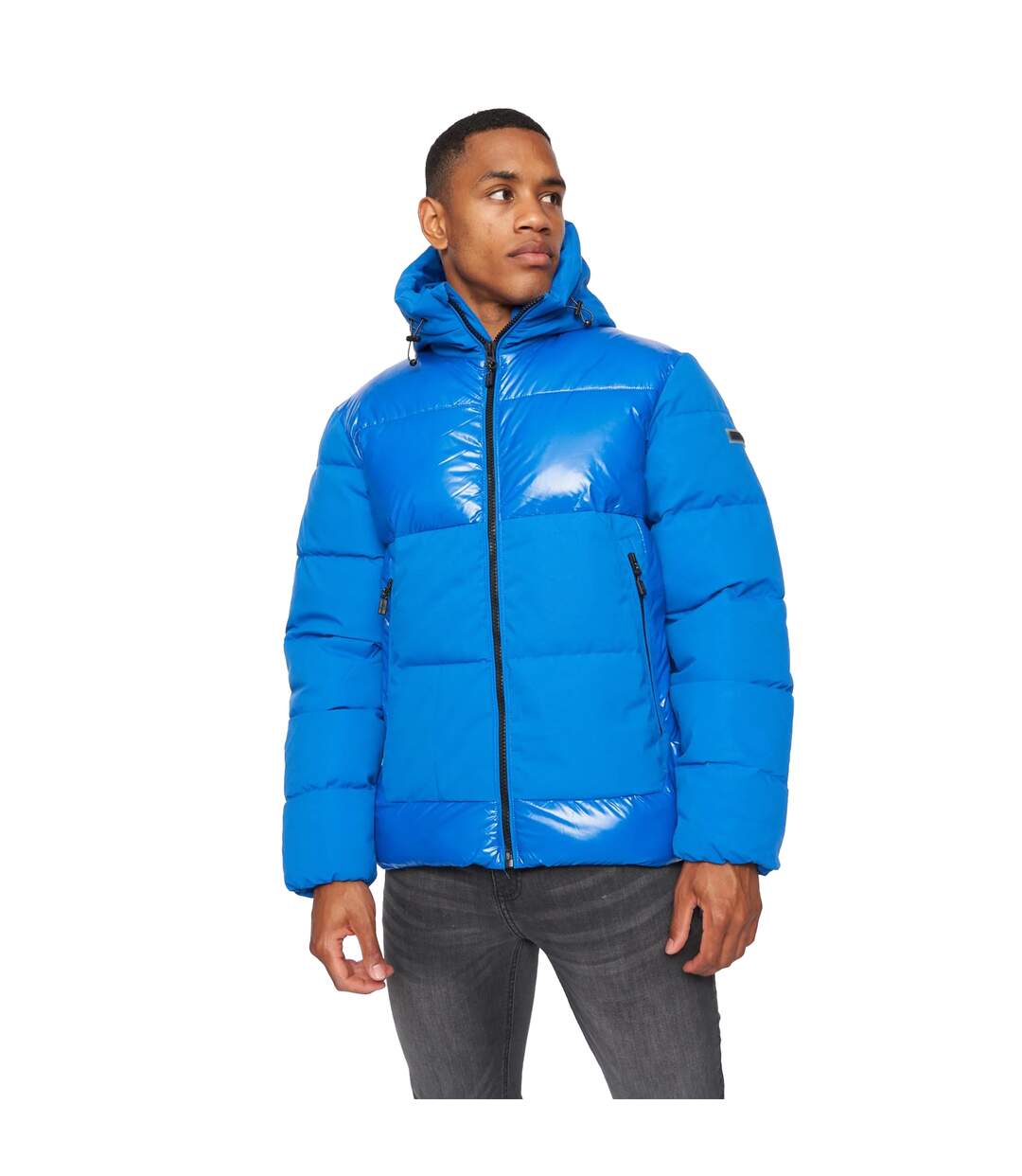 Mens montaro short puffer jacket lapis blue Kings Will Dream