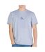 T-Shirt bleu homme calvin klein jeans 30s micro-1
