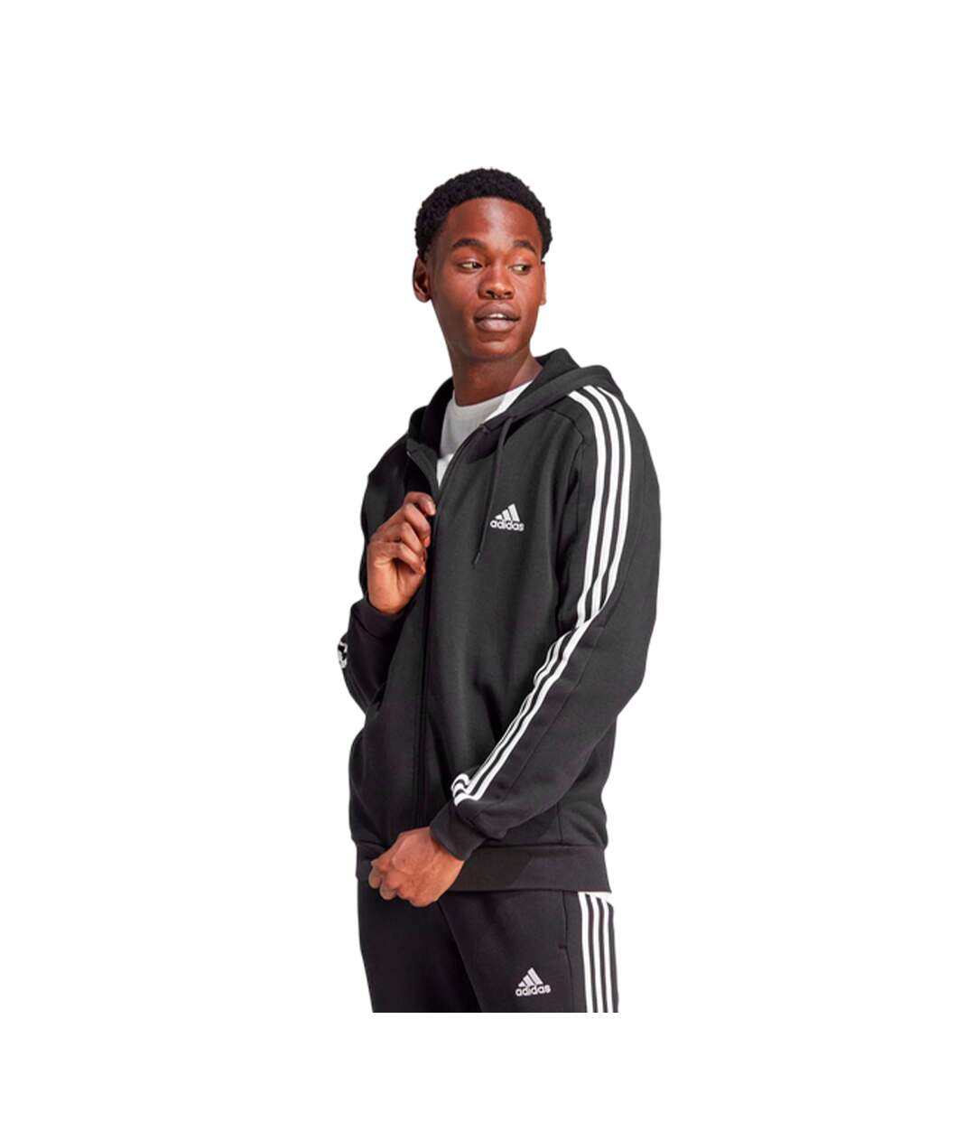 Veste À Capuche Homme Noir Adidas-1