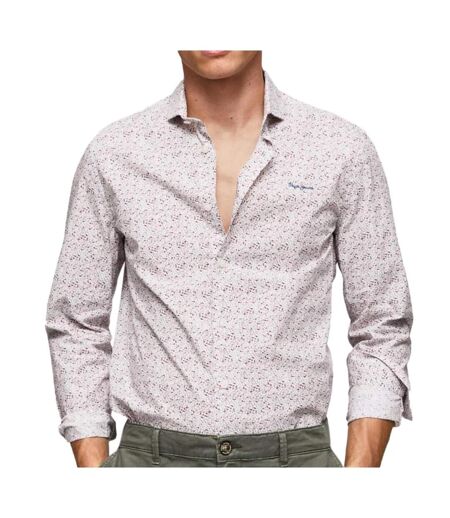 Chemise à Fleurs Blanche Homme Pepe jeans Lenora - S