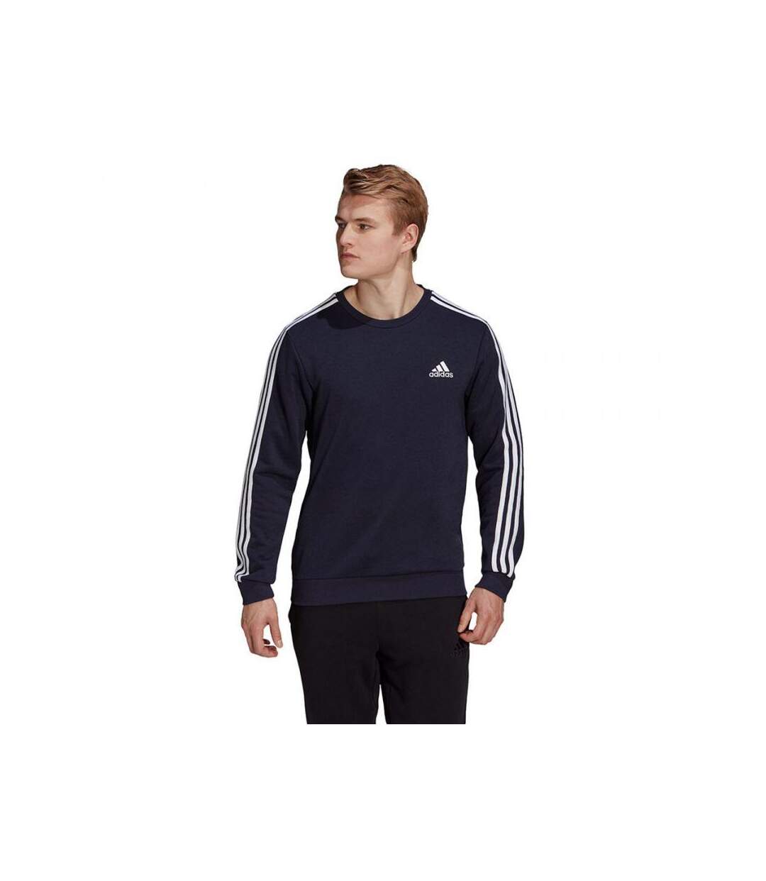 Sweat Essentials Homme Bleu Marine Foncé Adidas-4