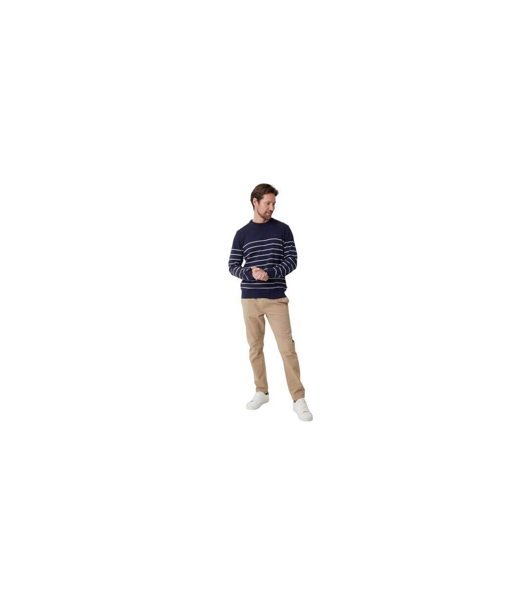 Sweat Motif/style À Rayures Homme Bleu Marine Écru Joules-1