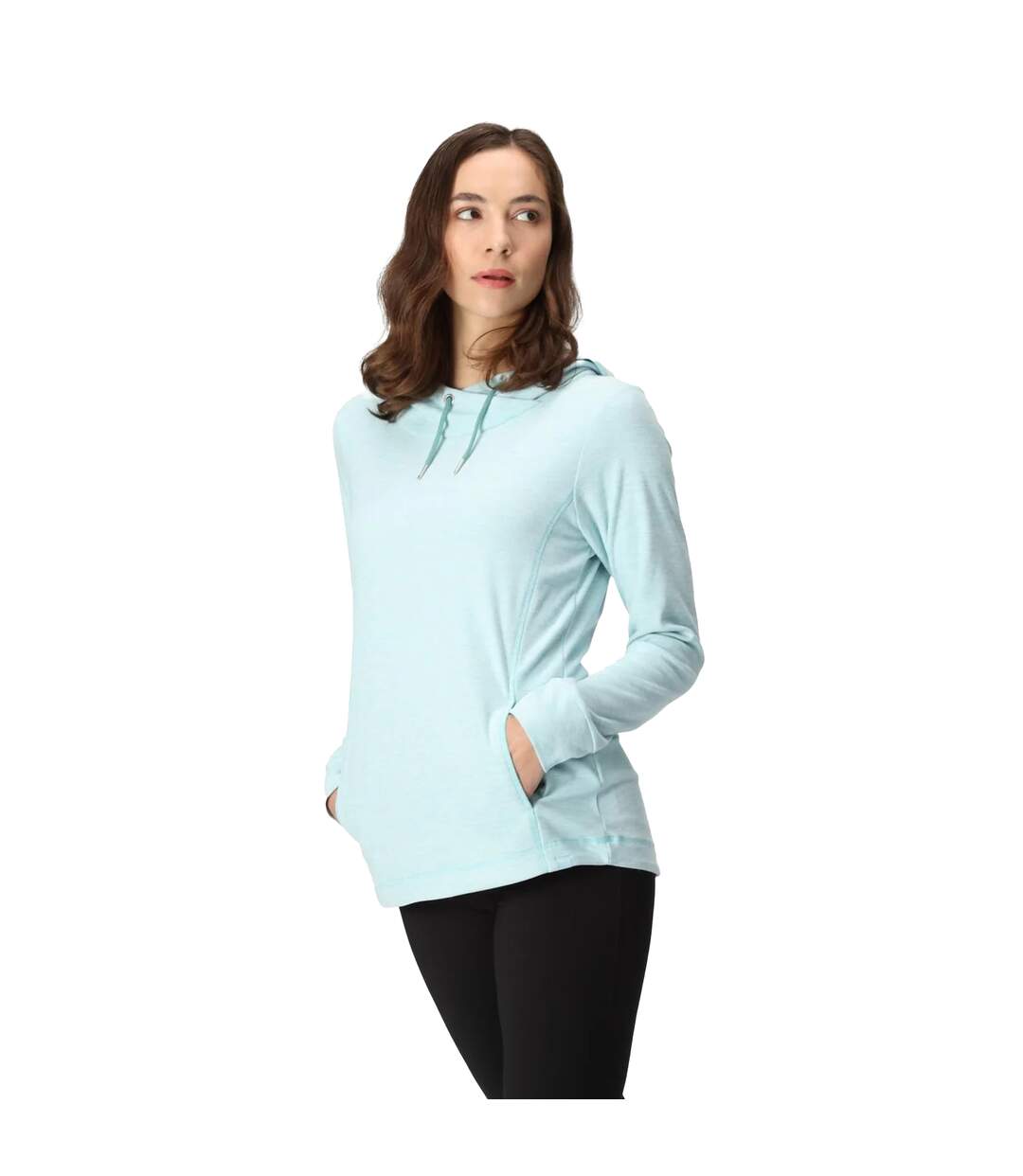 Womens/ladies Kizmit Ii Fleece Top Sea Haze Marl Regatta-1