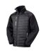 Unisex adult compass softshell gilet black/grey Result-1