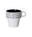 Lot de 6 Mugs sur Rack Ethnik 26cl Noir & Blanc-3