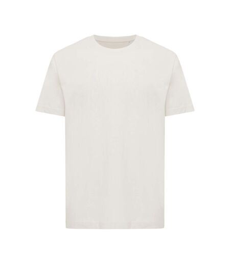 Unisex adult kakadu recycled cotton relaxed fit t-shirt ivory white Iqoniq