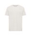 Unisex adult kakadu recycled cotton relaxed fit t-shirt ivory white Iqoniq-1