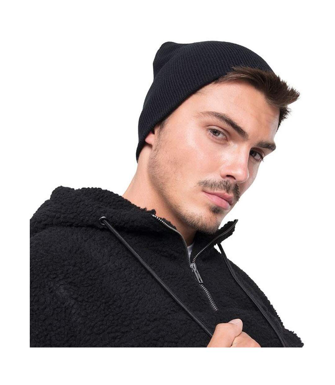 Yupoong Flexfit Unisex Heavyweight Standard Beanie Winter Hat (Black) - UTRW3294-2