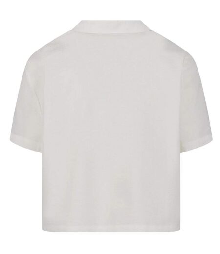 Womens/ladies Seersucker Shirt White Urban Classics