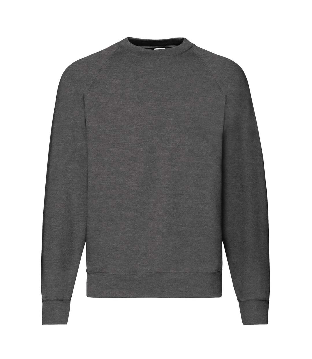 Sweat classic 80/20 homme gris foncé chiné Fruit of the Loom-1