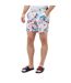 Mens Floral Pattern Regular Swim Shorts White Hugo Boss-4