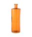 Vase Déco en Verre Bouteille 74cm Orange-1