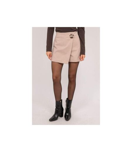 Jupe-short portefeuille bouton bijou XENITEL - Dona X Lisa