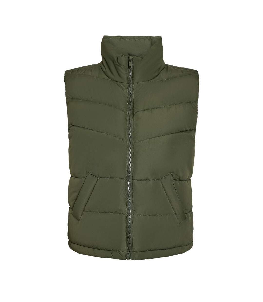 Doudoune sans manches verte femme noisy may dalcon-2
